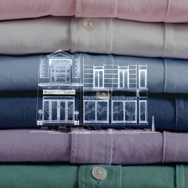 Shirt stack with Jermyn st icon